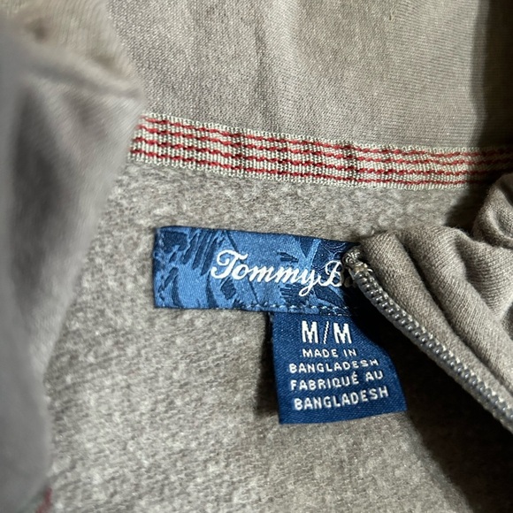 Tommy Bahama Womens Half Zip Pullover Sweater Size Medium Grey - Picture 2 of 8